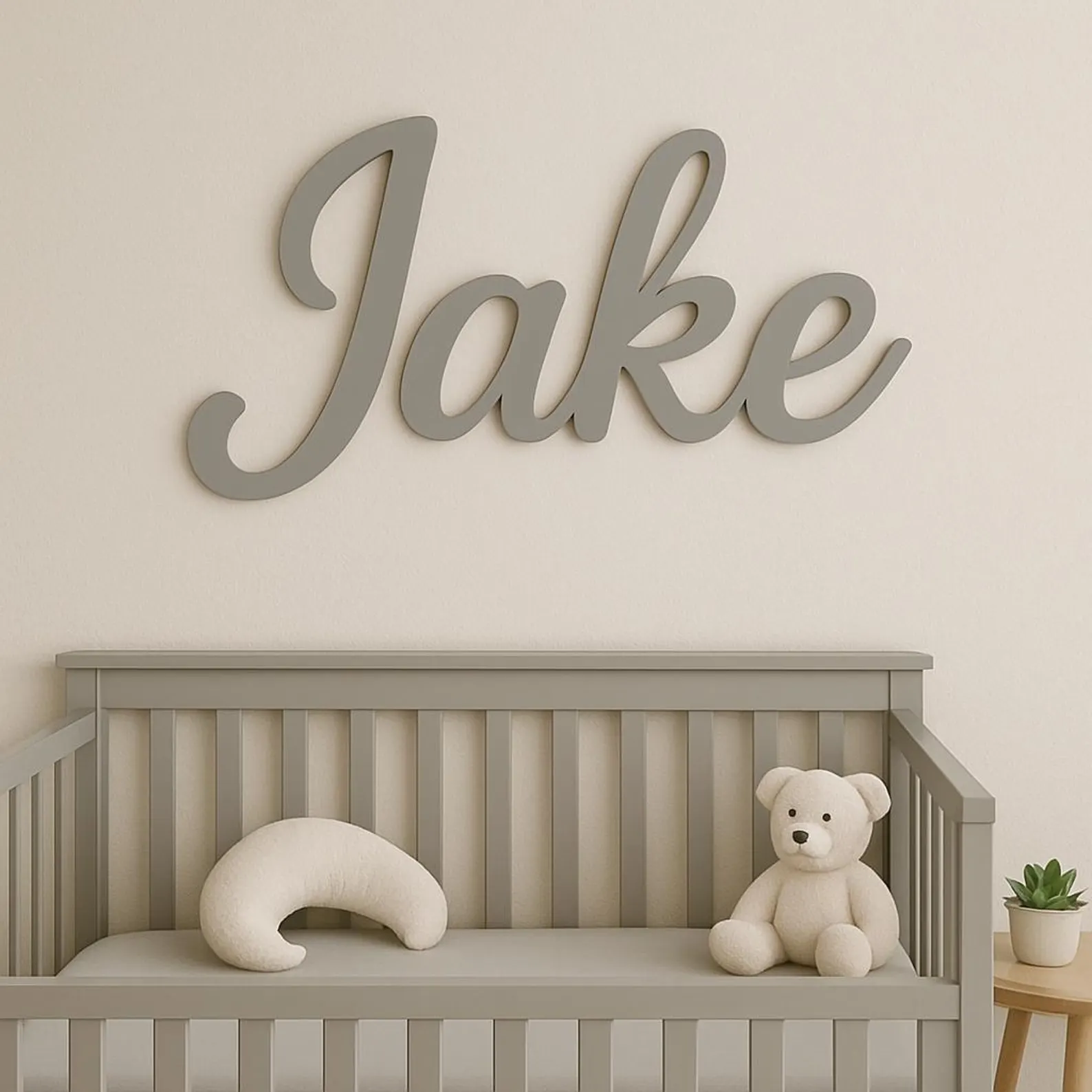 Baby Nursery Gender Neutral - Decoração de berçário personalizada-sinal de nome