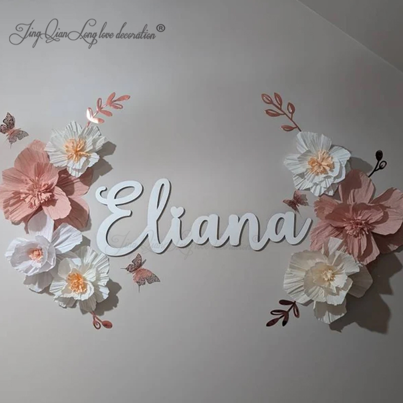 Baby Nursery Modern - Sinal de nome personalizado para berçário,