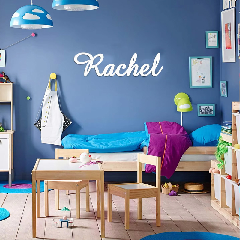 Baby Nursery Modern - Sinal de nome personalizado sinal de