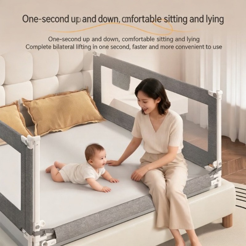 Bed Rail Toddler - Guardrail de berço ajustável de 180