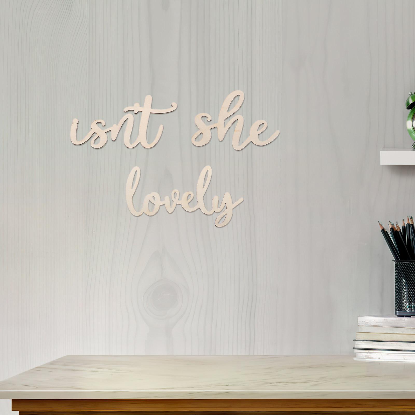 Baby Nursery Girl - Placa de Madeira Decorativa para Parede,
