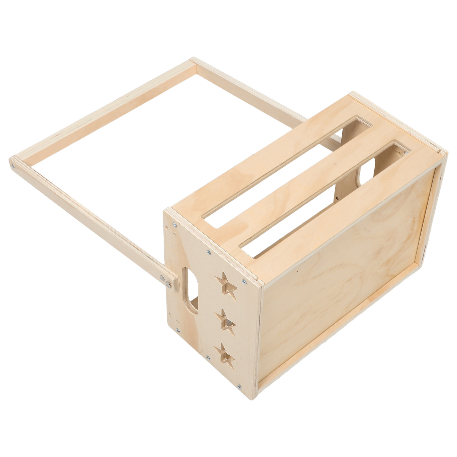 Baby Nursery Organizer - Caixa de Armazenamento de Madeira Vintage