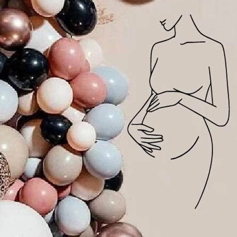 Baby Nursery Gender Neutral - Mulher grávida arte, gênero revelar decoração,