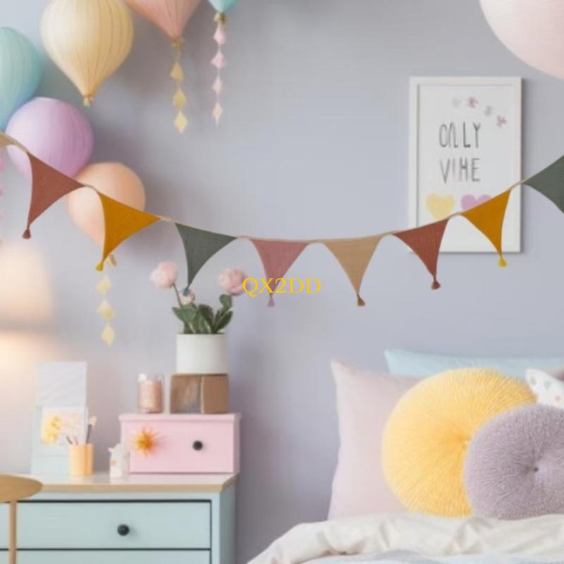 Baby Nursery Gender Neutral - Qx2d tecido macio bunting banners doces