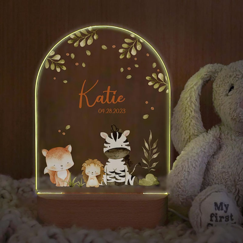 Nome personalizado luz da noit - Baby Nursery Girl avaliação e preço