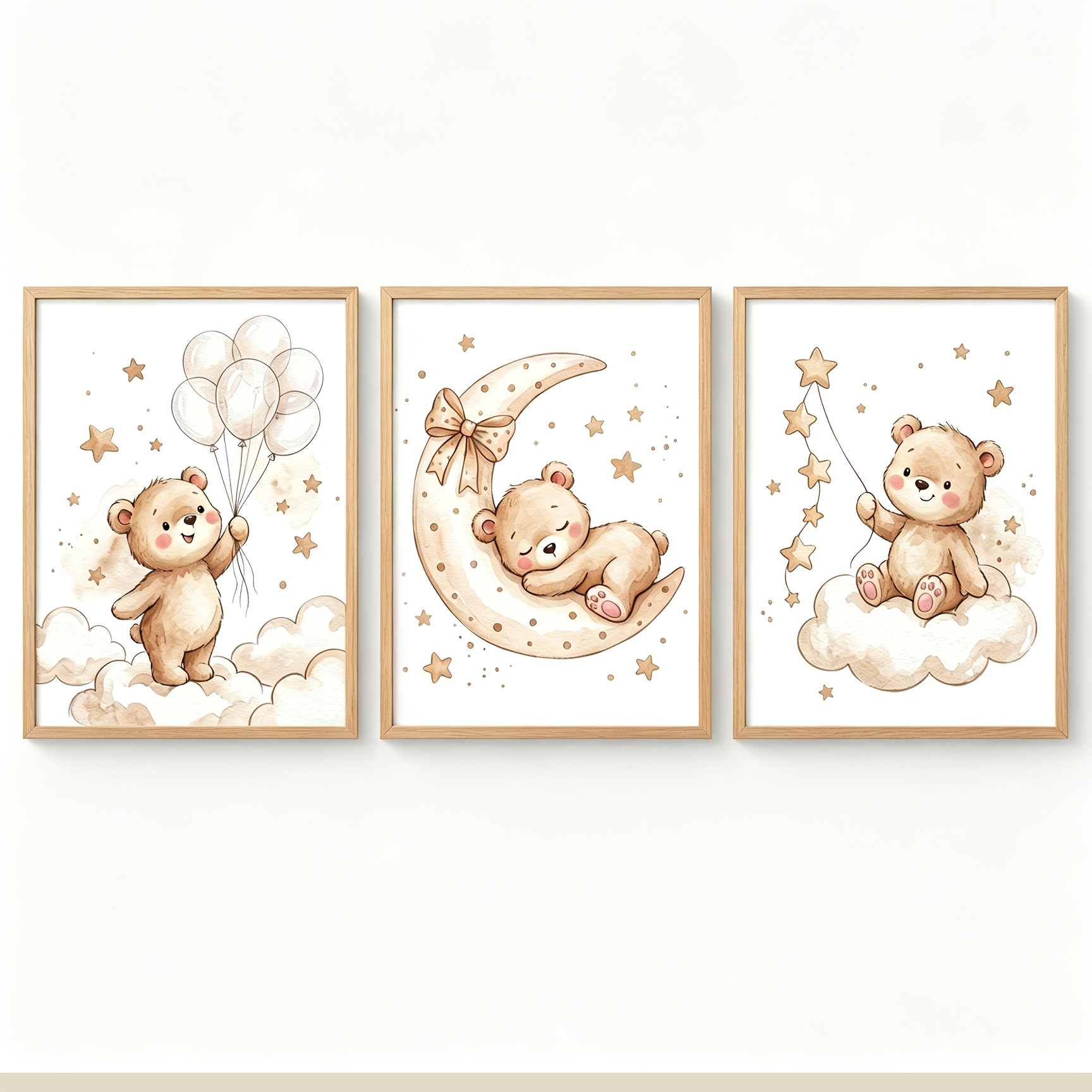 (NOframe 3PCS) - Impressões de - Baby Nursery Gender Neutral avaliação e preço