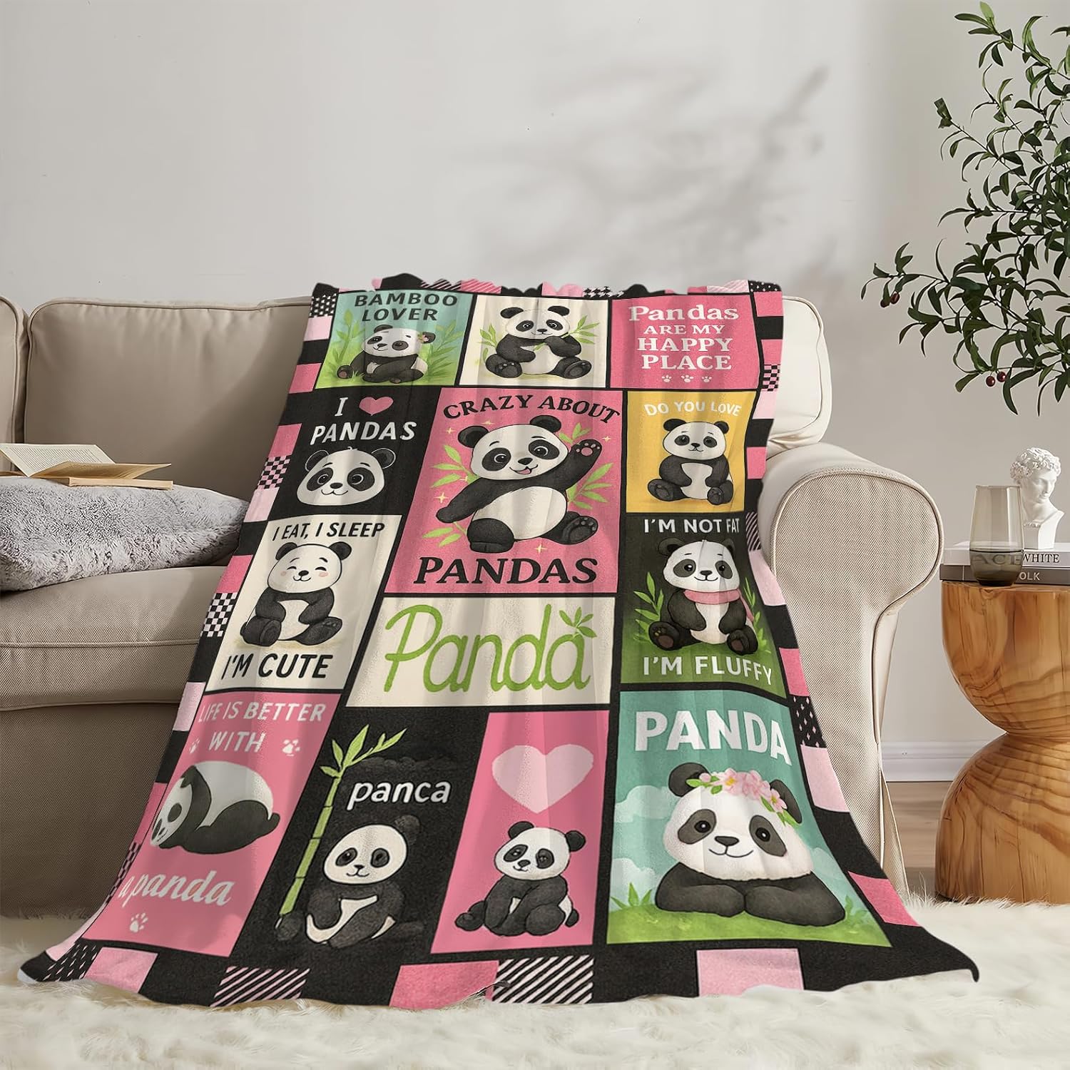 Panda cobertor bonito panda la - Baby Nursery Modern avaliação e preço