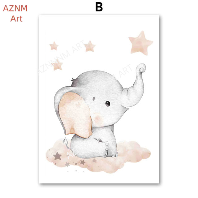 Pôsteres de elefante, balão, a - Baby Nursery Fabric avaliação e preço