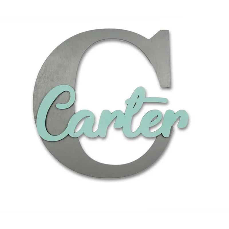 Letras de madeira, letras de s - Baby Nursery Modern avaliação e preço