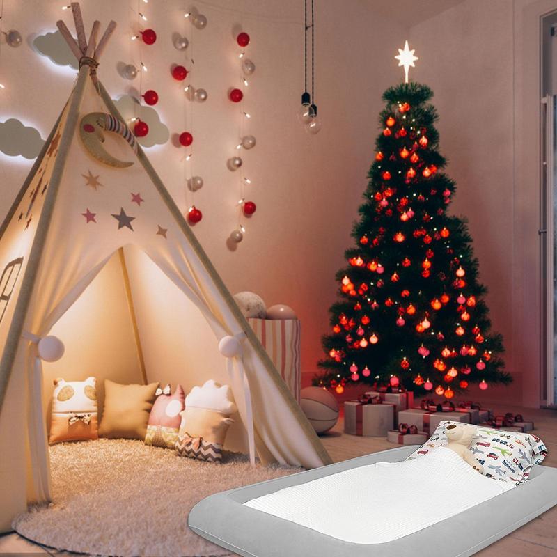 Cama de bebê inflável dobrável - Bed Rail Toddler avaliação e preço