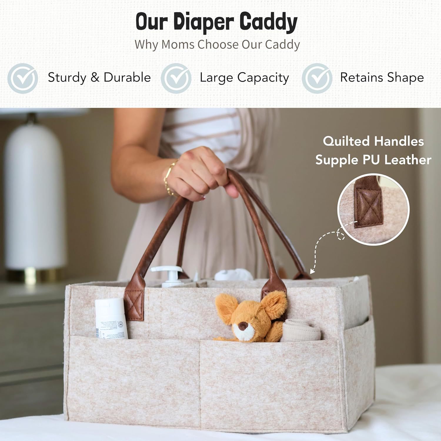 Cesto Organizador de Feltro pa - Baby Nursery Organizer avaliação e preço