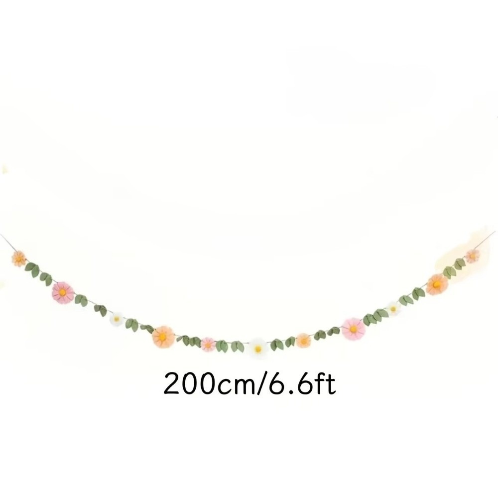 Banner de Margaridas em Feltro - Baby Nursery Garland avaliação e preço