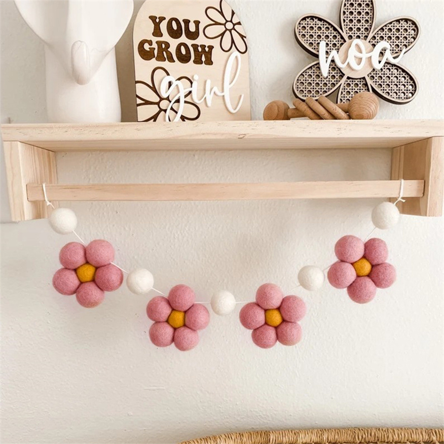 Guirlanda de Margaridas de Fel - Baby Nursery Garland avaliação e preço