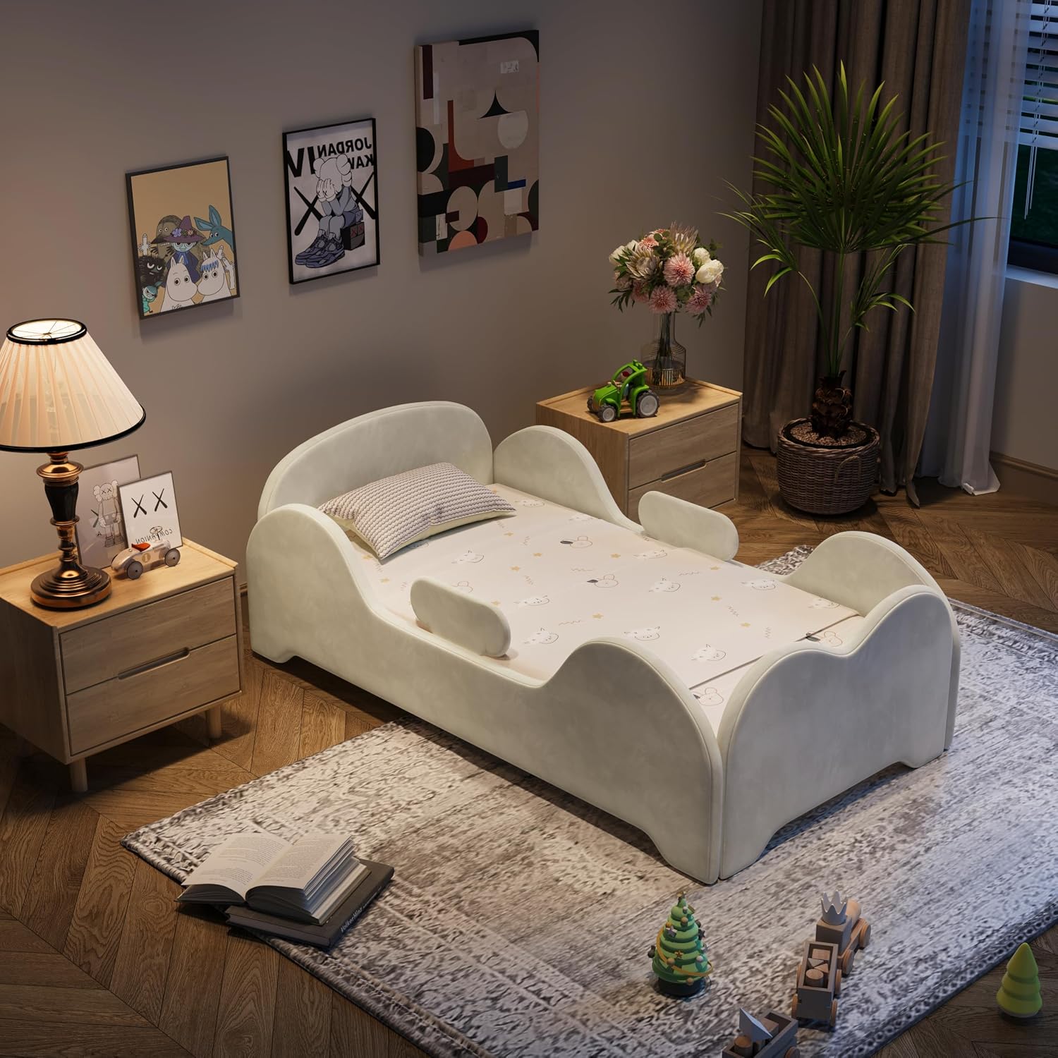 Cama de Chão para Crianças com - Bed Rail Toddler avaliação e preço