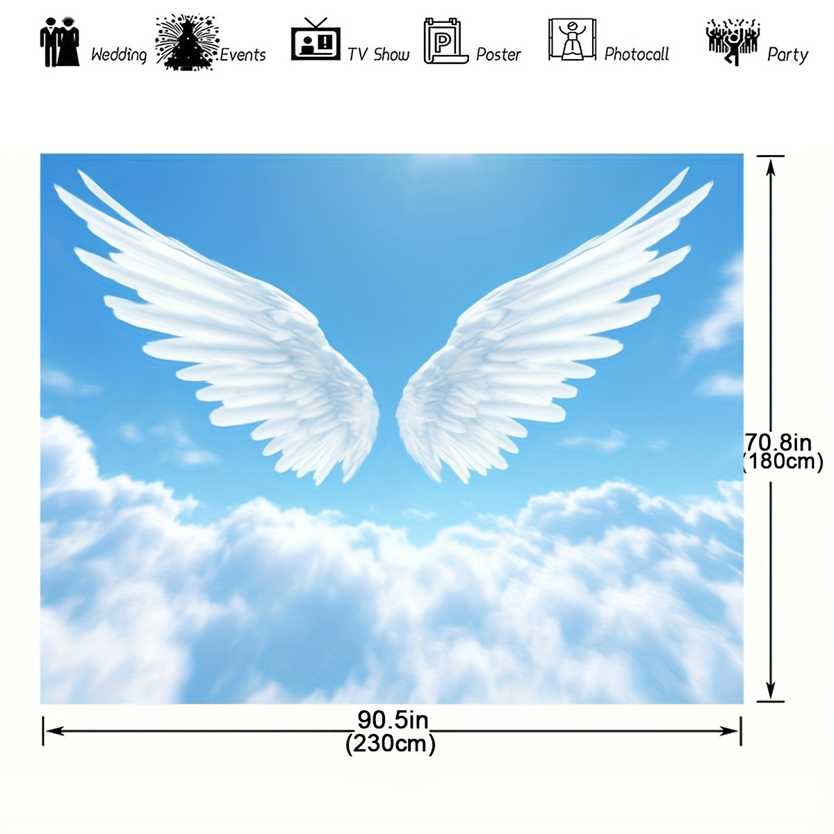 Tapeçaria de Asas de Anjo e Nu - Baby Nursery Modern avaliação e preço