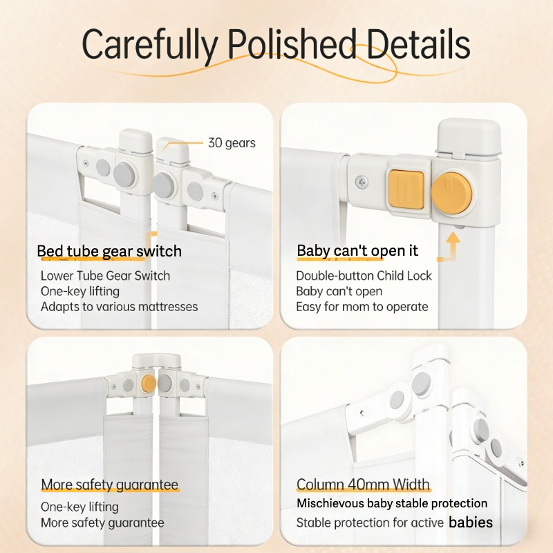 Conjunto de cerca de cama anti - Bed Rail Toddler avaliação e preço