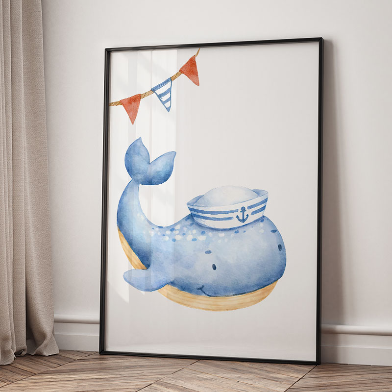 Pôsteres e impressões náuticas - Baby Nursery Modern avaliação e preço