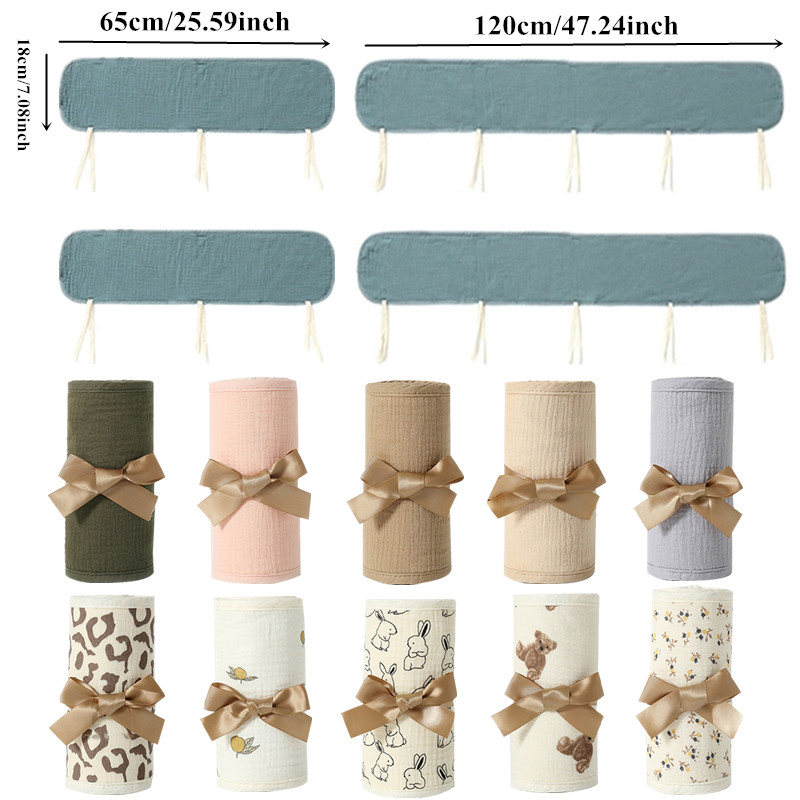 Algodão bebê cama bumpers, tam - Bed Rail Toddler avaliação e preço