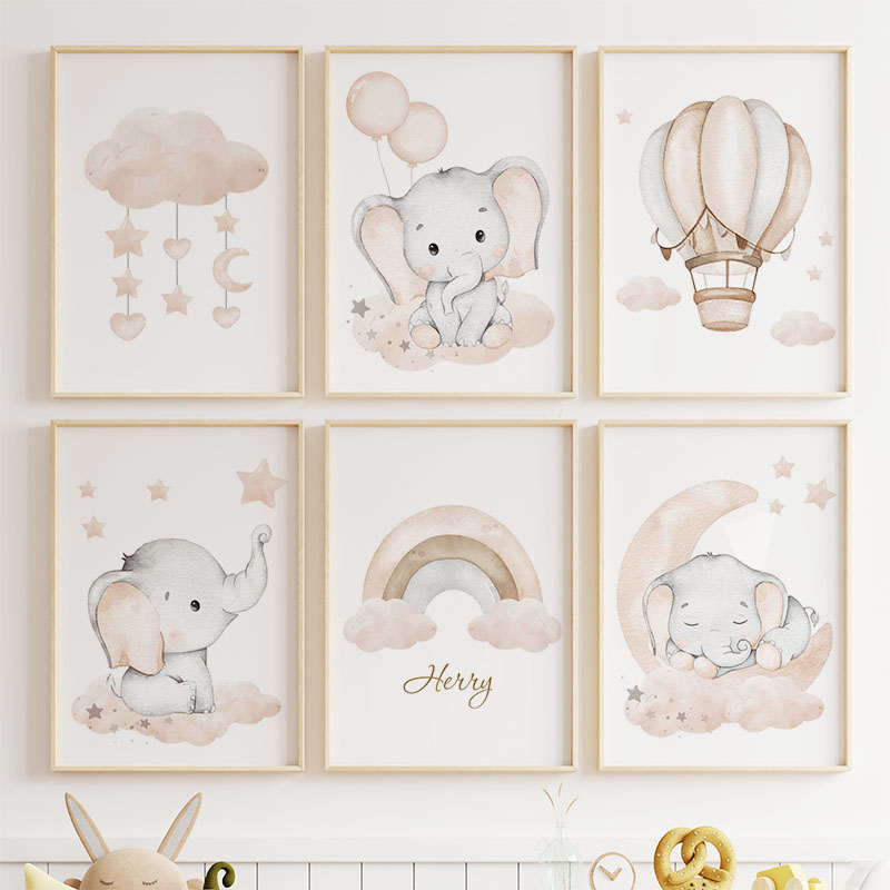 Elefante bonito balão quente l - Baby Nursery Modern avaliação e preço