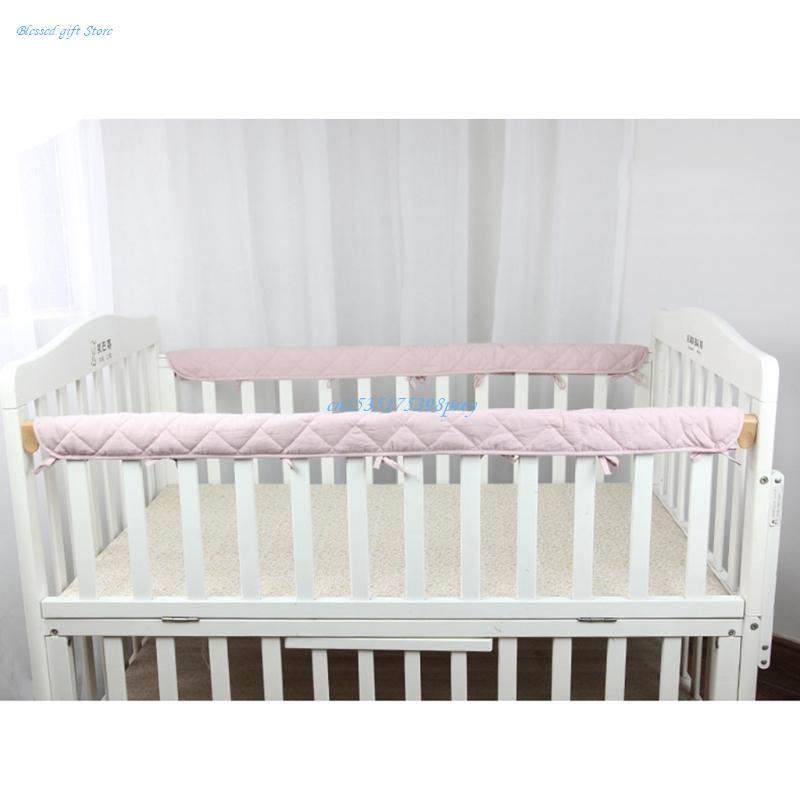 2pcs algodão berço proteção en - Bed Rail Toddler avaliação e preço