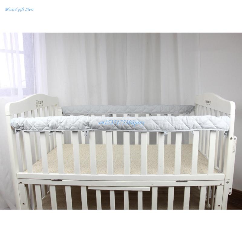 2pcs algodão berço proteção en - Bed Rail Toddler avaliação e preço