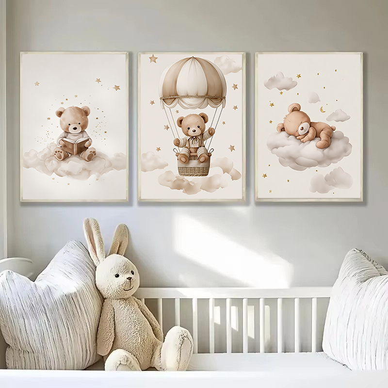 3 pçs/set boêmio urso de pelúc - Baby Nursery Fabric avaliação e preço